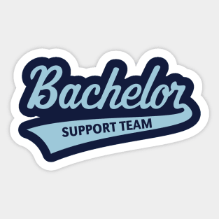 Bachelor Support Team (Stag Party / Lettering / Skyblue) Sticker